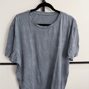 All Saints Slate Blue Short Sleeve Tee